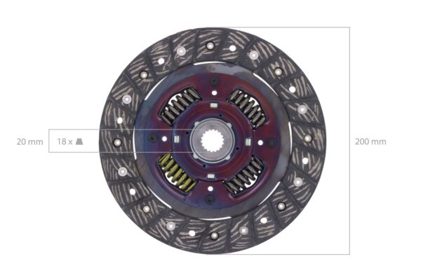 Kupplungssatz Iseki TM3215, TM3217, TM3245, TM3247, TM3265, TM3267 (Origineel Iseki) – Bild 5