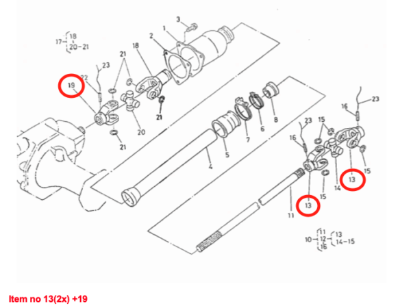 Gabel 4WD Kubota Bulltra, B-, F-, G-Types, Zen Noh ZB-Types, – Bild 2