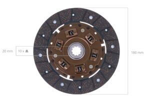 Kupplungscheibe Yanmar YM, F, FX-Serie, Hinomoto, Case IH, Massey Ferguson, Mitsubishi, Satoh,