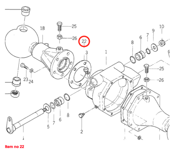 Dichtung Vorderrad 4WD Iseki TX-Types, Kubota B-Types, Zen Noh ZB-Types, Bolens, – Bild 2