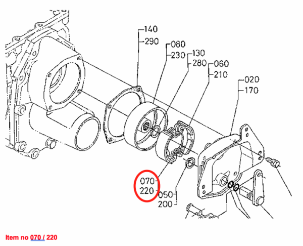 Bremsschuh Feder Kubota B-Types, Zen Noh ZB-Types, – Bild 2