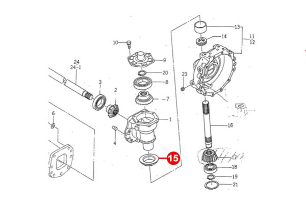 Ausschenkeldichtung 4WD Iseki TA-, TK-Types, 50-, 51-Types, Massey Ferguson Agco, Challenger, – Bild 4