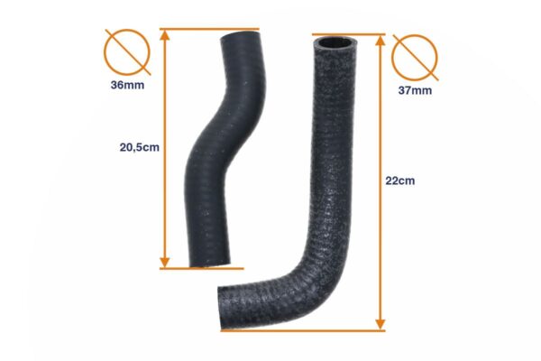 Kühlwasserschlauch Satz Yanmar YM1100, YM1110, YM1300, YM1500, YM1700, YM2000, YM135, YM155, YM165 – Bild 2