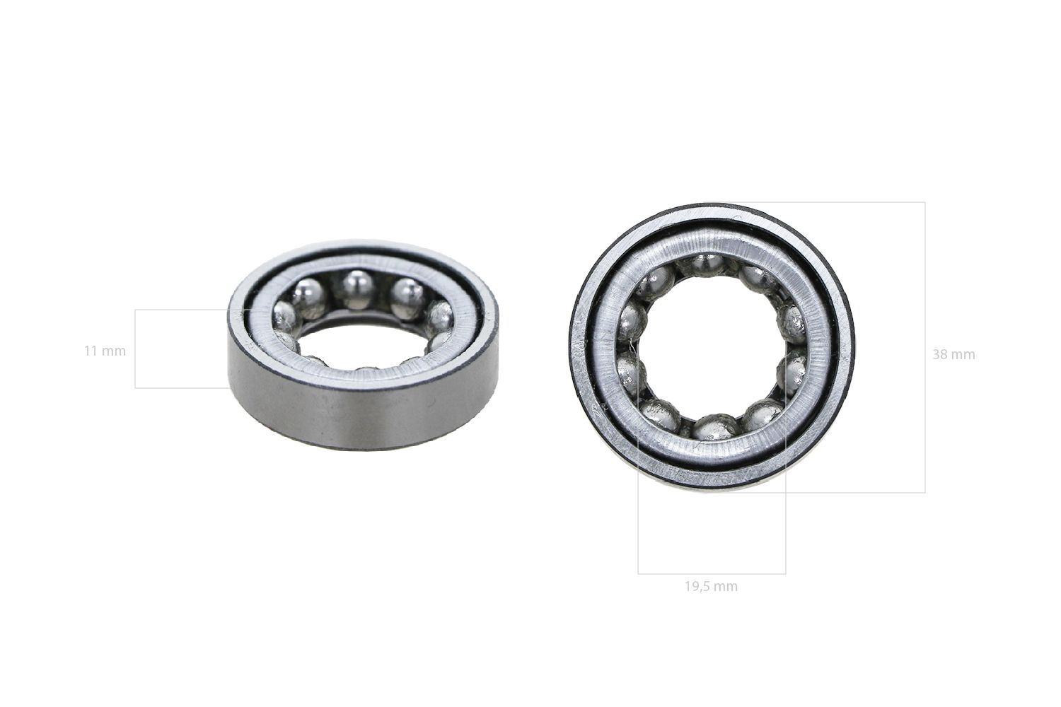 Lenklager Kubota, Iseki, Yanmar, Mitsubishi, John Deere, Case IH, Ford, Shibaura, Bolens, 38x19,5x11