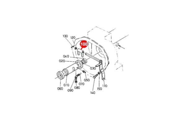Kupplungsausrückgabel Kubota B-Typen, Zen Noh ZB-Typen, – Bild 2