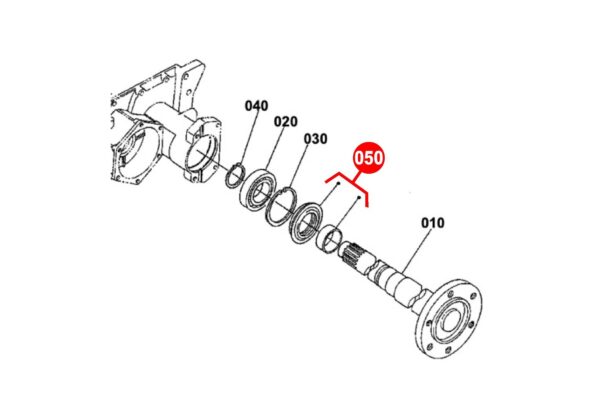 Druckwellendichtung (hinten) Kubota B-Typen, – Bild 6