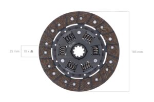 Kupplungscheibe Kubota L175, L185, L185DT, L200, L210, L1500, L1501, L1511