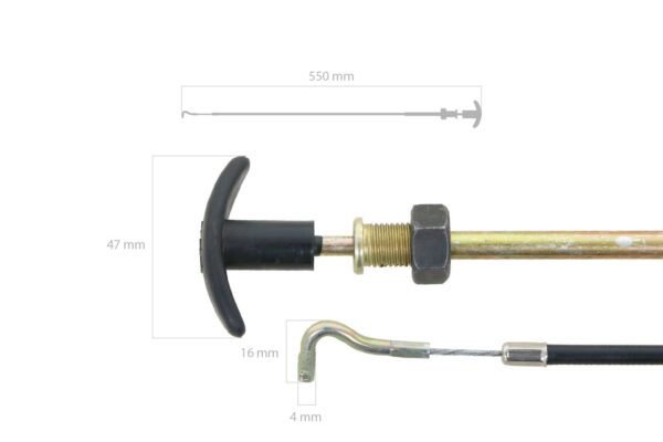 Stopp-Kabel Iseki TU, TS, TL, TE – Bild 4