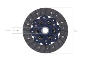 Kupplungscheibe Iseki TF, TL, TS, TU, Hinomoto, Massey Ferguson, Bolens, Yanmar, Shibaura, White, usw.