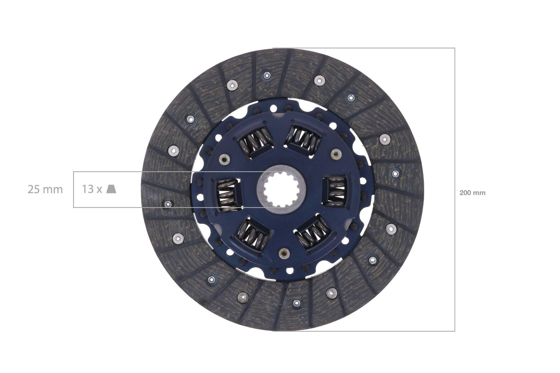 Kupplungscheibe Iseki TF, TL, TS, TU, Hinomoto, Massey Ferguson, Bolens, Yanmar, Shibaura, White, usw.