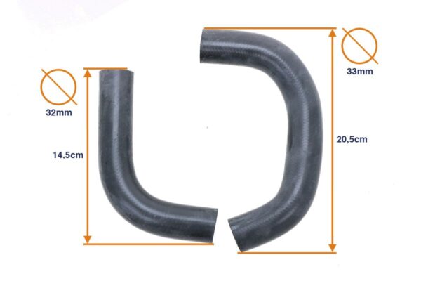 Kühlwasserschlauch Satz Kubota B1600, B7200, B9200 – Bild 2