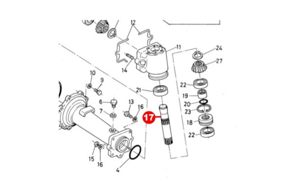 Kubota lenkwelle L1802, L2002, L2202, L2402, L2602, L2802, L3202,L3602, L4202 – Bild 2
