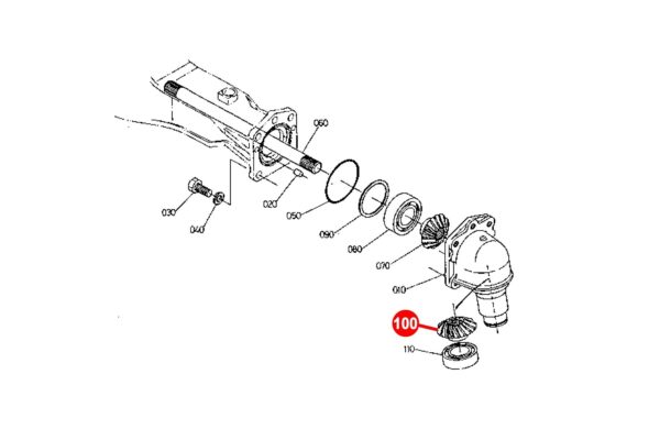 Zahnrad 4WD 15Tx24T Kubota, L-, L1- Typen, Polytrac 40,42,45, – Bild 7