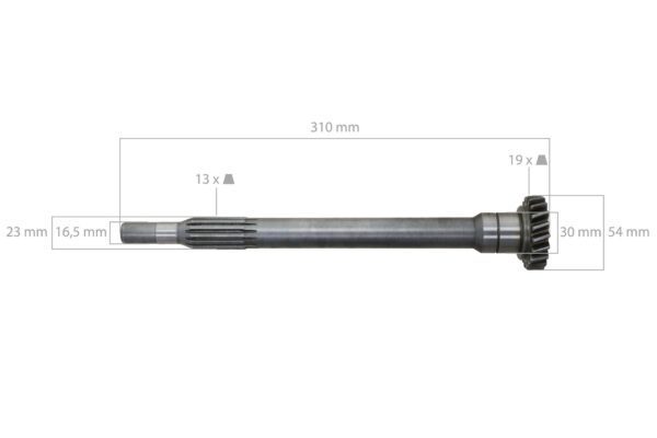 Eingangswelle Iseki TA525, TA530, TA538, 5035, 5040 – Bild 2