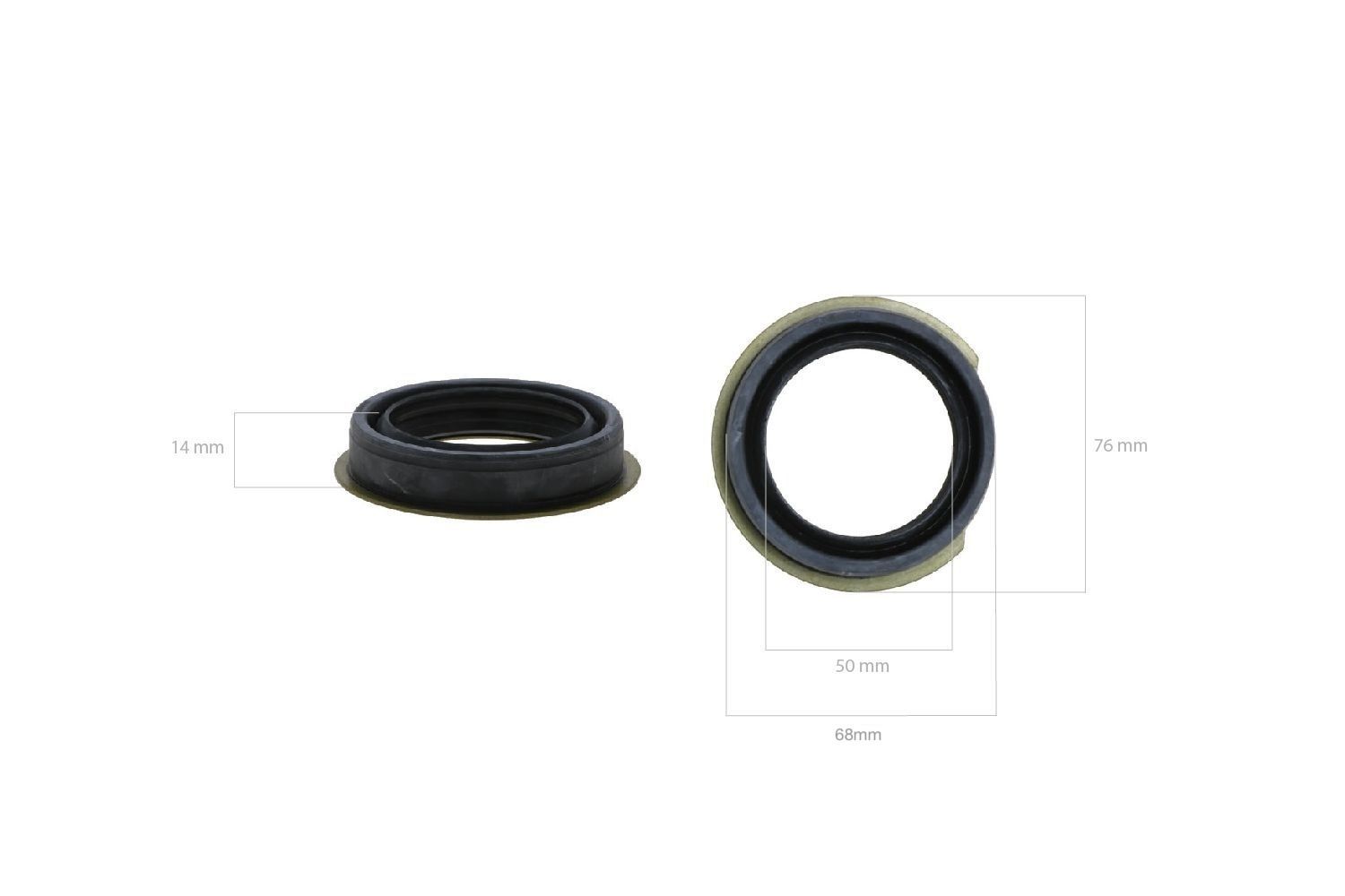 Druckwellendichtung (hinten) Kubota A-, B-, XB-Types, Hinomoto CX13, CX14, Zen Noh ZB-Types