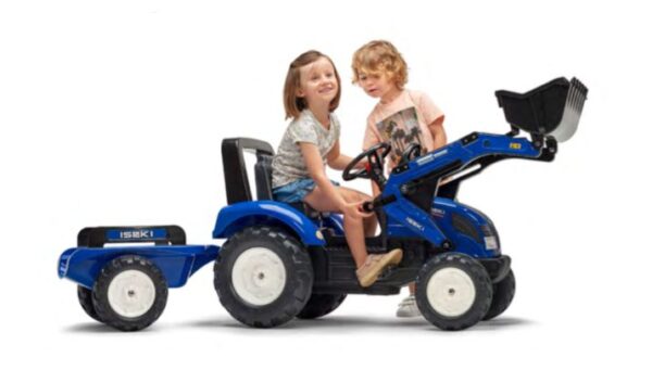 Iseki Tretschlepper, Trettractor mit Anhänger und Frontlader 3 bis 7 jähre – Bild 2