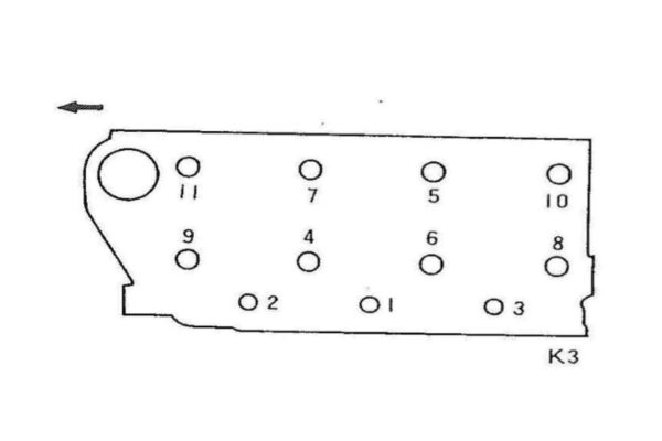Kopfdichtung Mitsubishi K3G, MT205, MM30, MM30B, MM35, MM35B – Bild 2
