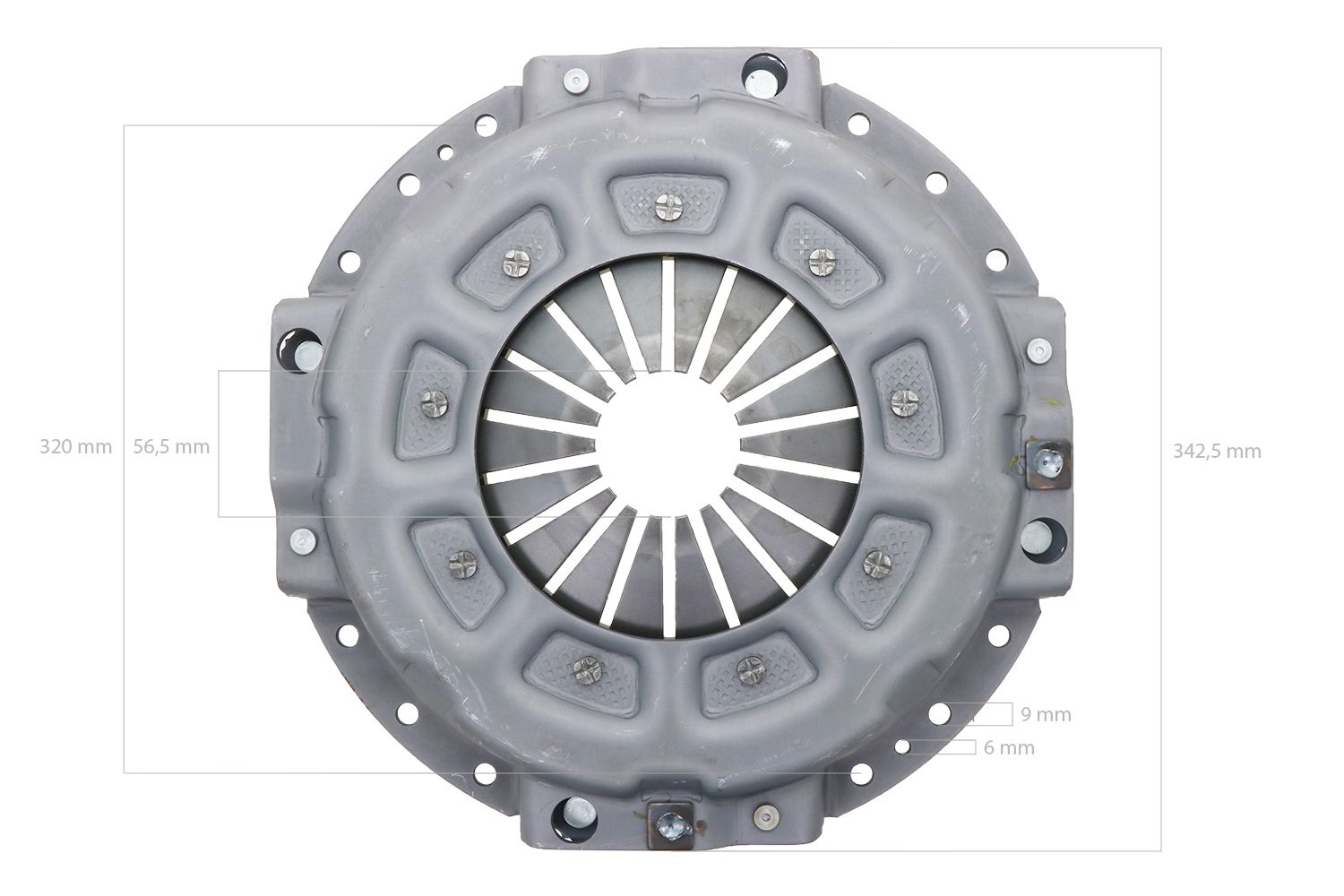 Kupplungs-Druckplatte Kubota L3750, L4150, L4850, MF 1547, 1552, 1553, 1648, 1652, 1655
