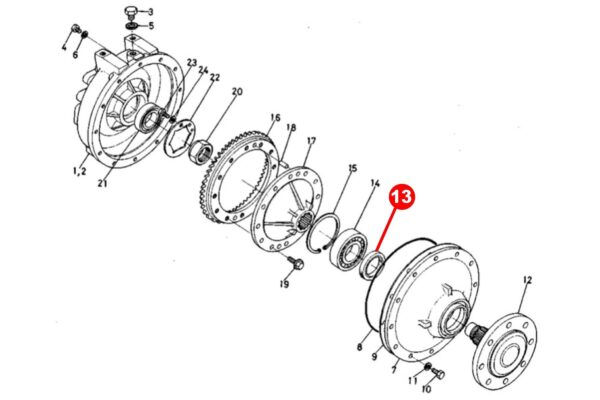 Steckachsdichtung 4WD Kubota M-, ME-, RW-Typen – Bild 5