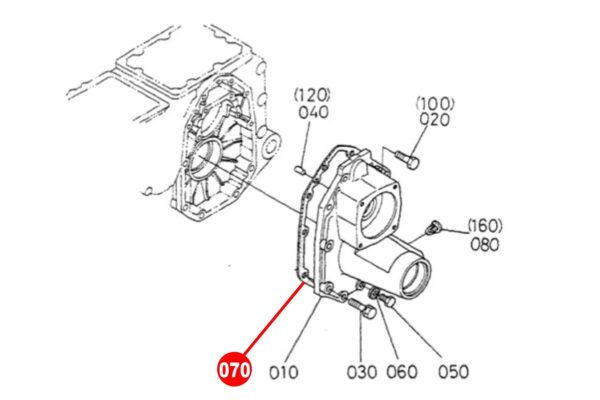 Kubota Dichtung zu Achstrichter Kubota B1-, B-, F-Types, Zen Noh ZB-Types – Bild 2