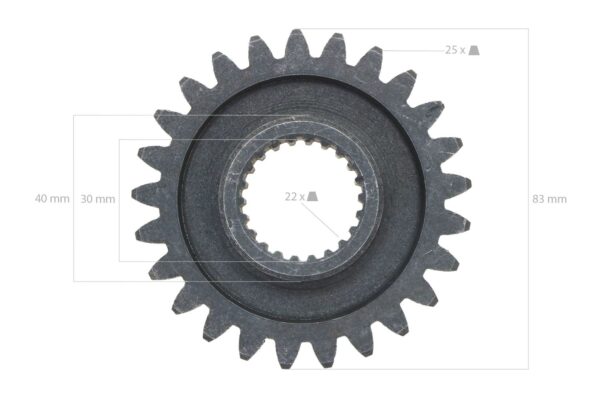 Zahnrad 25TX22T