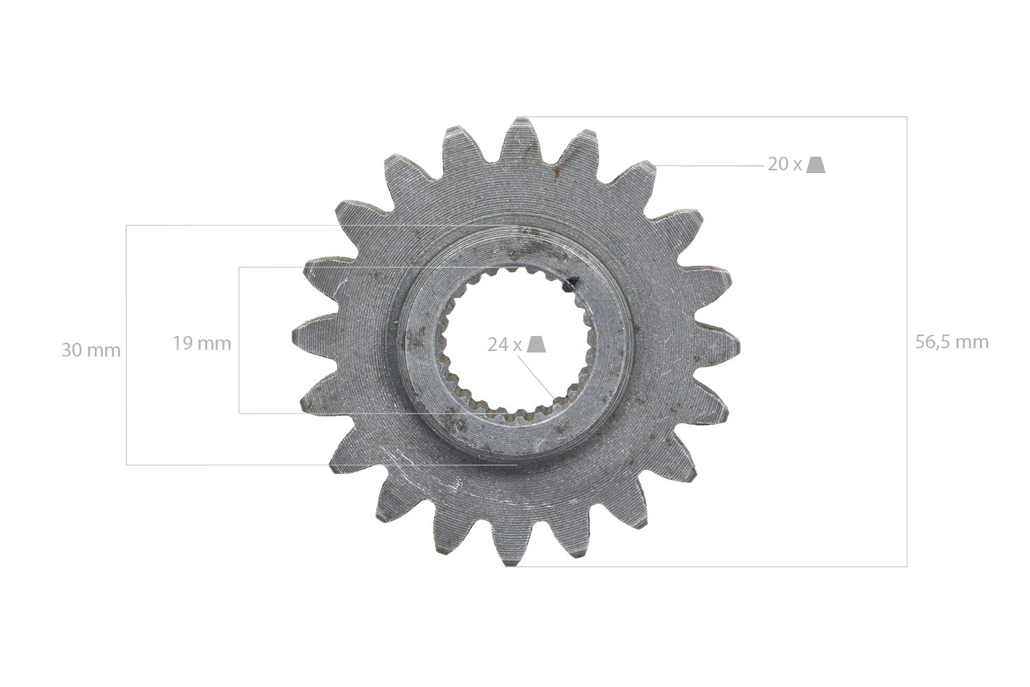 Zahnrad 20TX24T