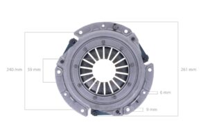 Iseki Kupplungsdruckplatte TL1900, TU180, TU185, TU200, TU205, TU1700, TU1900, TU2100, TU2300, TU2500, TE3210