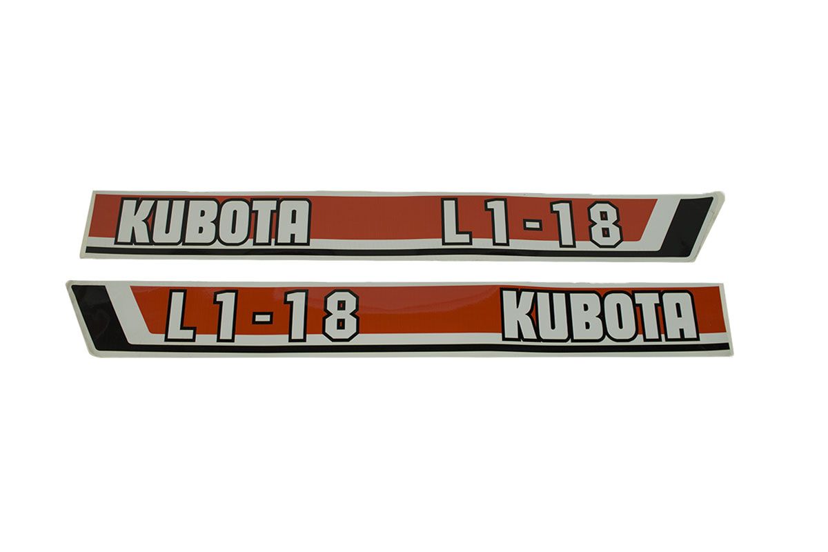 Aufklebersatz Motorhaube Kubota L1-18