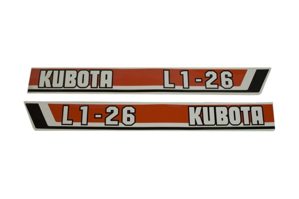 Aufklebersatz Motorhaube Kubota L1-26