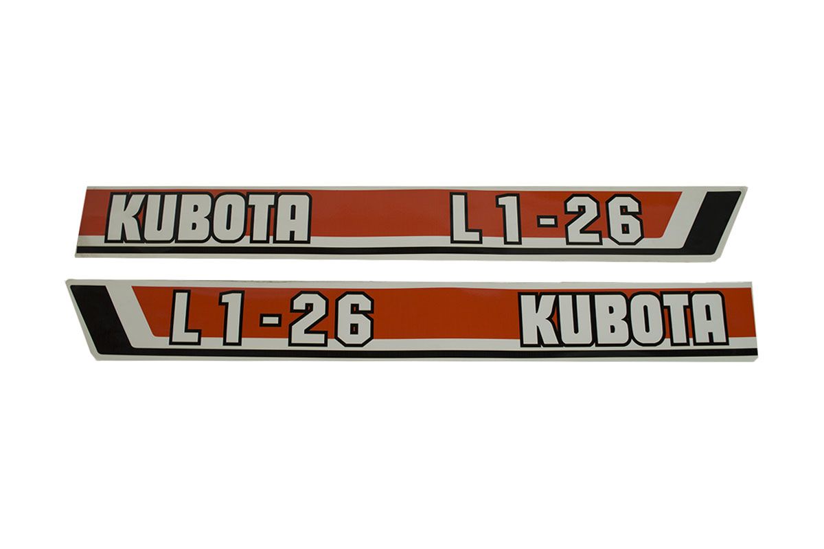 Aufklebersatz Motorhaube Kubota L1-26