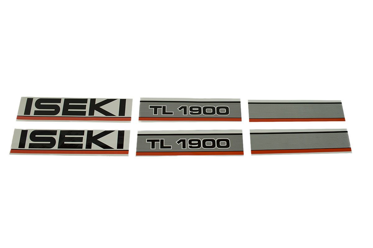 Aufklebersatz Motorhaube Iseki TL1900