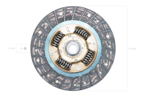 Kupplungscheibe Mitsubishi D, MT-types, Satoh MT, S, ST-types – Bild 2