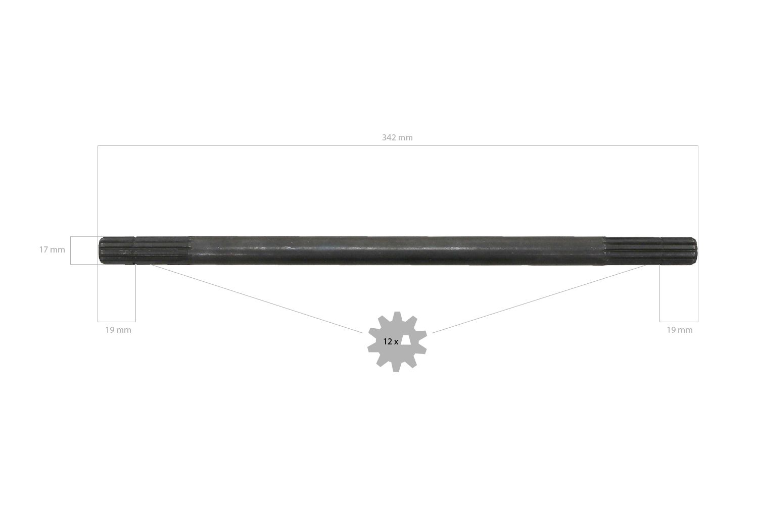 4WD Antriebswelle 34,2cm