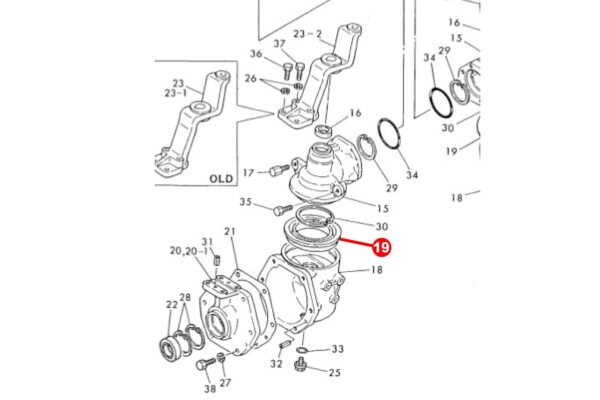 Dichtung Achsschenkel Yanmar YM-serie 4WD, John Deere 650 t/m 1070, – Bild 5