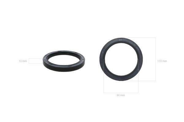Kurbelwellendichtung (Rückseite) Yanmar YM-Typen Marine, Hinomoto, John Deere, Massey Ferguson Toyosha, – Bild 2