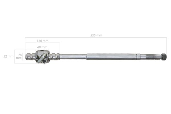 Lenkwelle Massey Ferguson 133, 135, 140, 152, FE35, 35, 35X, 535mm – Bild 6
