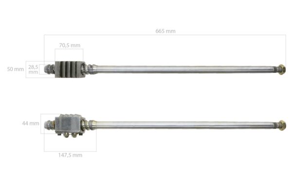 Lenkwelle Ford 2000, 2100, 2110, 2120, 2150, 2300, 231, 2310, 233, 2600, 3000, 3055, 3100, 3110, 333, 3330, 335, 3400, 3500, 3600, 3900, 4000, 4100, 4110, 4600, 531, 532 – Bild 8