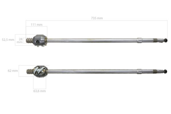 Lenkwelle Zetor 5711, 5718, 5745, 5748, 6711, 6718, 6745, 6748 – Bild 7