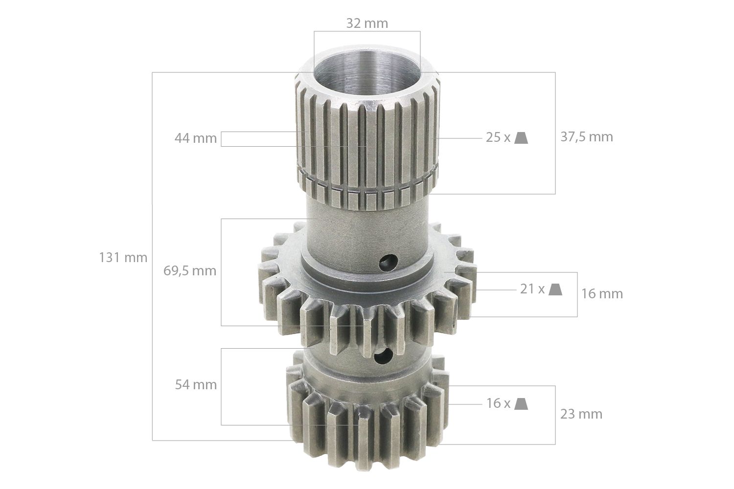 Zahnrad Iseki TU1700, TU1900, TU2100, TE3210