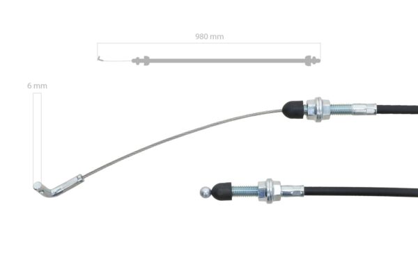Fußgaszug Iseki TM-Typen, HST-Kabel TH-Typen Massey Ferguson, – Bild 2