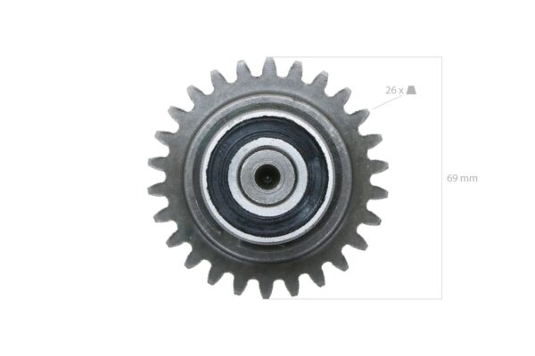 Zahnrad (doppelt) Yanmar YM1702, YM1720, YMG1800, YM1802, YMG2000, YM2002, – Bild 5