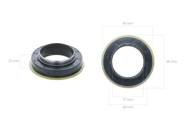 Druckwellendichtung (hinten) Iseki Geas, TG-, TK-Typen, Massey Ferguson – Bild 4