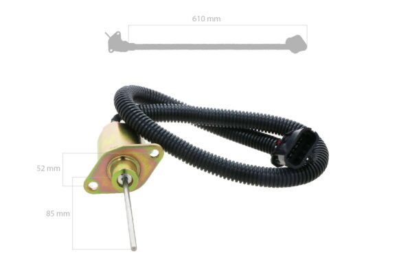 Stop Solenoid Kubota, Carrier Transicold Vector – Bild 2