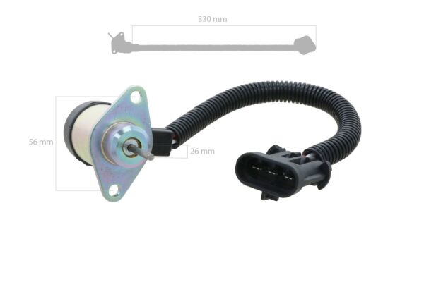 Kubota Stop Solenoid, Bobcat T320, T750, T770, T870 – Bild 2