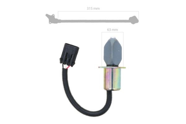 Kubota Stop Solenoid Bobcat 325, 328, 331, 334, 337, 341, 5600, 751, 753, 763, 773, 7753, S150, S160, S175, S185, T190 – Bild 3