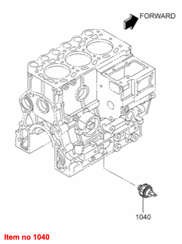 Öldruckschalter Mitsubishi, MVS3L, MVS3L2, S3L, S3L2, S4L, S4L2, Captain, Startrac, Usw., – Bild 3