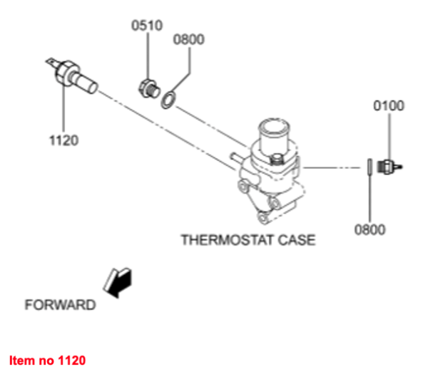 Temperatursensor Mitsubishi L3E, L3E2, MVL3E, MVS3L, MVS3L2, S3L, S3L2, Captain, Startrac, Usw., – Bild 2