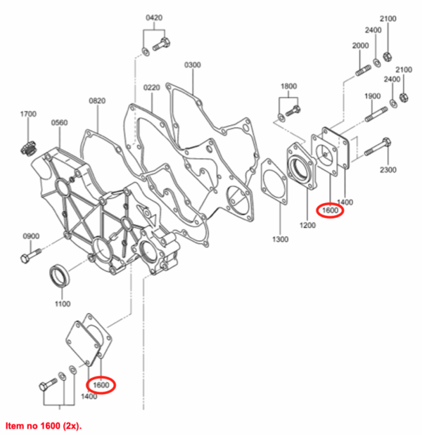 Dichtung Ölpumpe Mitsubishi, L2E, S3L, S3L2, S4L, S4L2, Captain, Startrac, Usw., – Bild 2