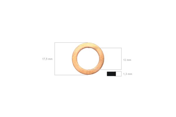 Dichtring Einspritzdüse Mitsubishi, MVS3L, MVS3L2, S3L, S3L2, S4L, S4L2, Captain, Startrac, Usw., – Bild 2