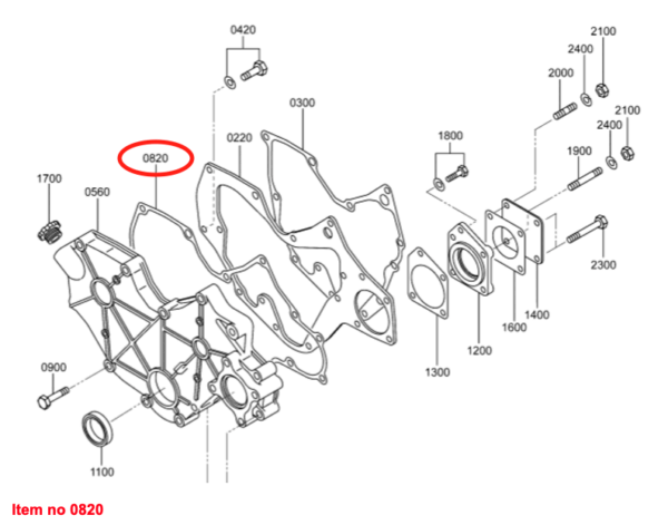 Dichtung Getriebegehäuse Mitsubishi, S3L, S3L2, S4L, S4L2, Captain, Startrac, Usw., – Bild 2